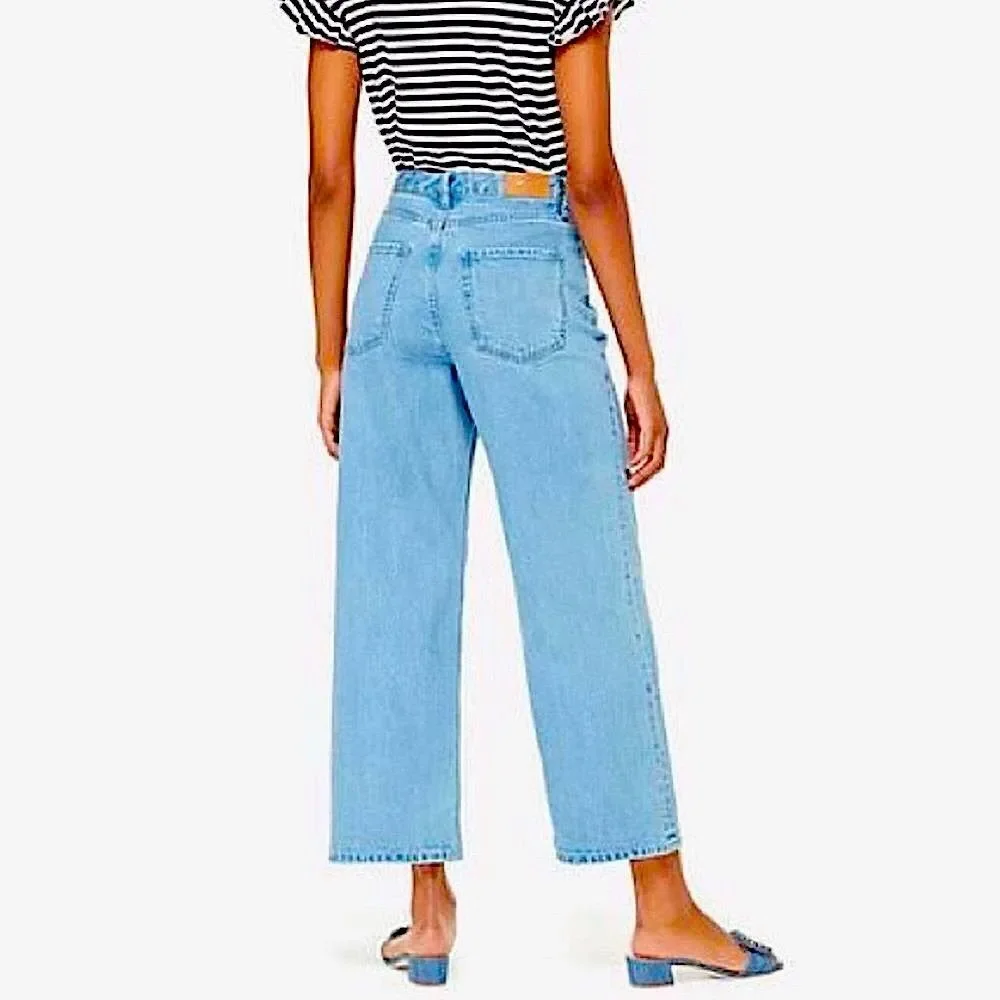 KATE SPADE Jeans Wide Leg Denim Cropped Jeans Size 30